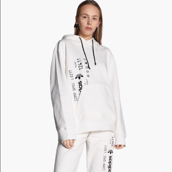 adidas hoodie upside down logo